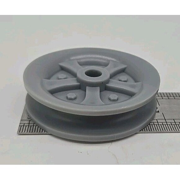 2  K'nex 2" Gray/Silver Hubs Wheels Pulleys Knex Replacement Parts 2 Pieces Lot - Picture 5 of 6